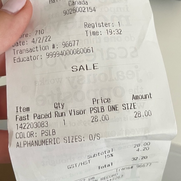 lululemon visor - Picture 3 of 3